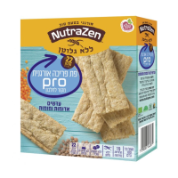 Glutten Free Red and Brown Lentils Crackers Organic Pro NutraZen 100 gr - แครกเกอร์ถั่วเลนทิลน้ำตาลแดงและน้ำตาลกลูเตนฟรี ออร์แกนิค โปร นูทราเซน 100 กรัม