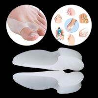 ♤ 2Pairs Two-hole Little Toe Separator Silicone Gel Thumb Valgus Protective Cushion Help Plantar Pain Relief Foot Corrector Tools