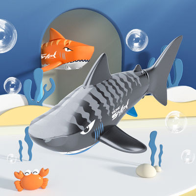 5CH RC ปลาฉลามวาฬของขวัญของเล่นที่ดีที่สุดรีโมทคอนโทรลฉลามของเล่น USB ชาร์จจำลองฉลาม RC 5เมตรควบคุมระยะทางสำหรับเด็กหญิงเด็กชาย