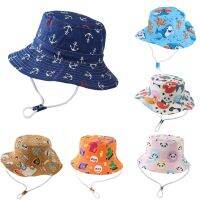 TEXChildren Bucket Hats Panama Summer Baby Girls Hat Boys Fisherman Cap Cartoon Cotton Toddler Baby Hats Beach Sun Cap