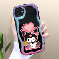 Volans เคสสำหรับ Samsung A02 A02S A03แกน A04 A04E A04S การ์ตูนคุโรมิเคสโทรศัพท์น้ำมันครีมพื้นขอบคลื่นเคสป้องกันเคสซิลิโคนนิ่ม