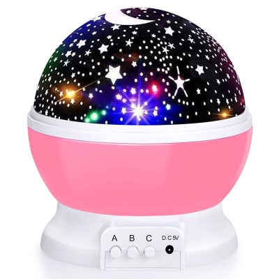 Starry Sky Projector Galaxy Night Lights Star Moon Projector LED Rotating Night Lamp For Children Bedroom Decoration Baby Gifts
