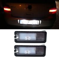 2pcs License Plate LED Light Universally Used For VW/Golf MK6 MK7 /Passat B7 CC Scirocco 35D 943 021 A Led Driving Lamp White Bulbs  LEDs HIDs