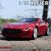 [AhQ ornaments] จำลองสูง1:32 Maserati Alfieri รถสปอร์ตล้อแม็กรถยนต์รุ่น D Iecasts โลหะยานพาหนะเสียงและแสงเด็กของเล่นของขวัญ