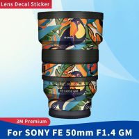 สำหรับ SONY FE 50มม. F1.4 GM ป้องกันรอยขีดข่วนสติกเกอร์กล้องผิวฟิล์มป้องกัน F/1.4 1.4GM 1.4/50