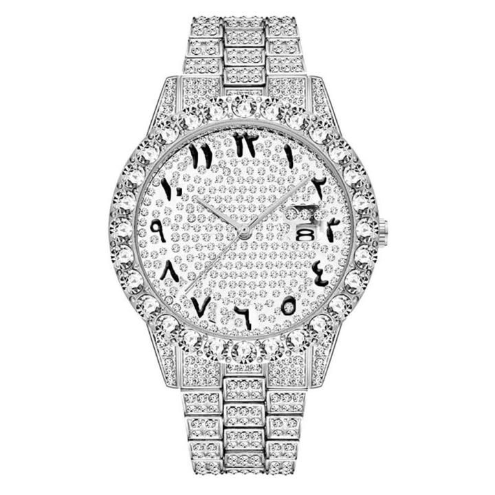 topgrillz-นาฬิกาผู้ชายตัวเลขอาราบิกใหม่ฮิปฮอปนาฬิกาผู้ชายสุดหรูชายสีทอง18k-สำหรับผู้ชายเครื่องประดับคลาสสิกสำหรับเป็นของขวัญ