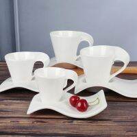 hotx【DT】 Cup Saucer Set Couple 90ml/130ml Concentrated