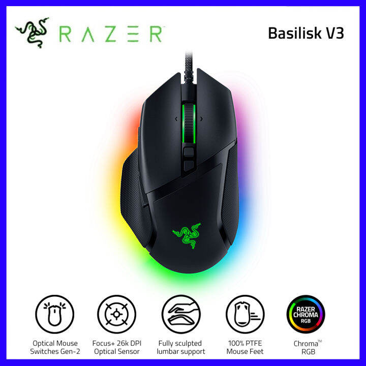 Original Razer Basilisk V3 Ergonomic Wired Gaming Mouse for Gaming | Lazada