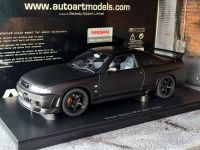 โมเดลรถR33 1/18 โมเดลรถR33nismo โมเดลรถR33GTR โมเดลรถR33GTRNismo Autoart1:18 ราคาโมเดลรถของขวัญ สีดำ