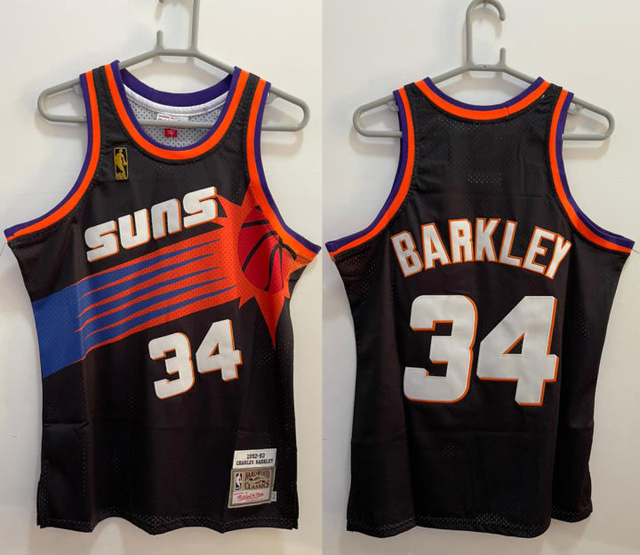 Men's Phoenix Suns Charles Barkley #34 Mitchell&Ness Black 1992-93