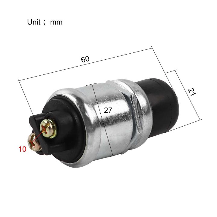 สวิตช์สตาร์ทเครื่องยนต์50a-สวิตช์เริ่มจุดระเบิด12v-ปุ่มกดสวิตช์สตาร์ทชั่วขณะสำหรับรถยนต์รถบรรทุกเรือเรือเรือรถจี๊ปรถแทรกเตอร์ทางทะเล