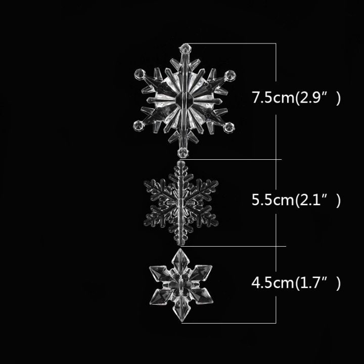 10pcs-christmas-ornaments-crystal-acrylic-transparent-snowflake-pendant-christmas-tree-hanging-decor-new-year-xmas-party-supply