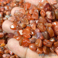 CA02 คาร์เนเลี่ยน ( Carnelian ) ขนาด 3-5 mm คริสตัล หินธรรมชาติ ควอตซ์ หินเกล็ด หินสี ของสะสม หินนำโชค หินเสริมดวง