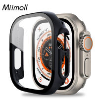 Miimall เข้ากันได้ Apple Watch อัลตร้า49มิลลิเมตรกรณี,Apple Watch อัลตร้าป้องกันหน้าจอกรณี,ป้องกันรอยขีดข่วนกันกระแทกฮาร์ดพีซีฟิล์มกระจกนิรภัยกันชนกรณีสำหรับ Apple Watch อัลตร้า49มิลลิเมตรปก