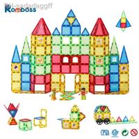 【LZ】❂  Designer Magnético Modelo de Construção Brinquedo de Construção Blocos Azulejos Montessori Brinquedos Educativos para Crianças Presente DIY 1 Conjunto