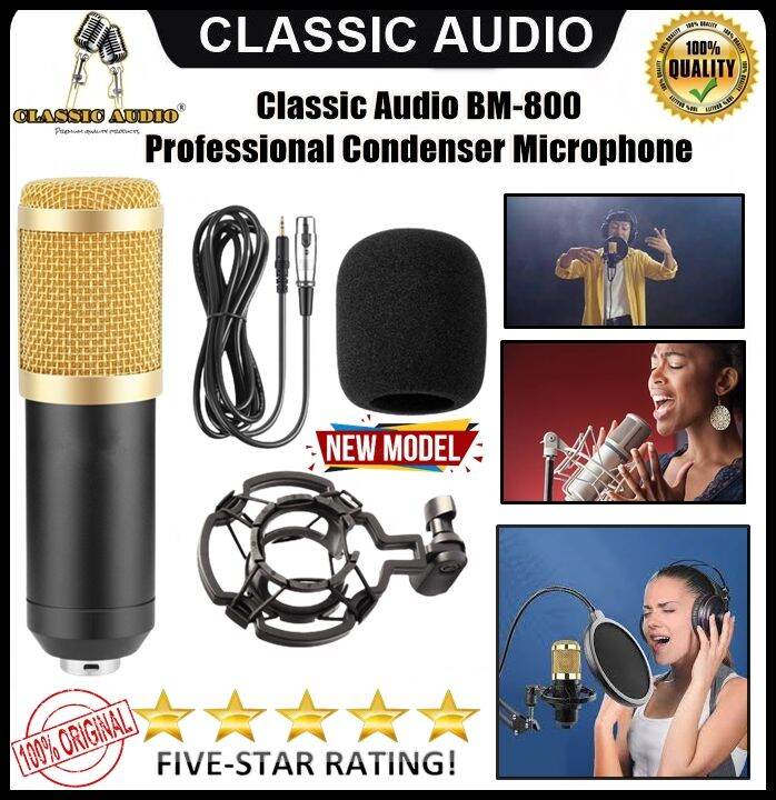 CLASSIC AUDIO PROFESSIONAL CONDENSER MICROPHONE (BM-800 )100% Brand New ...