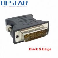 Black Beige color DVI 24 5 Male to VGA Female VIDEO Monitor projector Adapter Converter dvi vga adapter connector adaptor