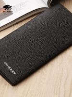 New Business Casual Retro Wallet Wallet Mens Long Ultra-Thin Multi-Card Slot Wallet Soft Leather Trendy Card Wallet 【OCT】