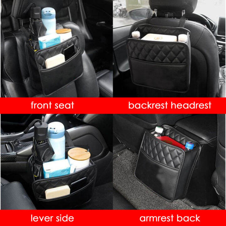 ในสต็อก-universal-car-seat-back-organizer-tidy-organizer-multi-functional-travel-storage-bag-m-agazine-food-storage-car-cup-holder-pocket