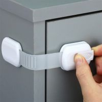 2Pcs Baby Child Safety Lock Strap Drawer Strong Adhesiveness Adjustable Toddler Kids Safety Proection Lock for Cabinet Door