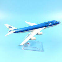 เครื่องบินรุ่น16เซนติเมตร KLM รอยัลดัตช์โบอิ้ง747เครื่องบินรุ่นเครื่องบินรุ่น1:400 D Iecast โลหะเครื่องบินเครื่องบินของเล่นของขวัญ