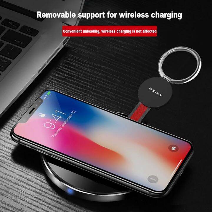 mobile-phone-holder-with-magnetic-hanging-buckle-multifunction-portable-braided-rope-ring-bracket-car-phone-magnetic-holder