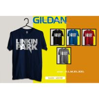 HGJ GILDAN Linkin Park Band เสื้อยืดลําลอง แขนสั้น พิมพ์ลายโลโก้ ของแท้ ab139