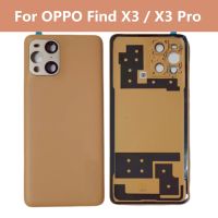 Housing For OPPO Find X3 / X 3 Pro Battery Back Cover Repair Replace Rear Door Case X3 Battery Cover + Logo