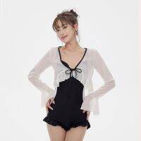 2023 new blouse womens one-piece swimsuit