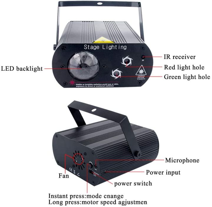 ปาร์ตี้ไฟดิสโก้ดีเจ-led-เอฟเฟกต์คลื่นน้ำ-2-ใน-1-แสงเลเซอร์พร้อมรีโมทคอนโทรลเสียงเปิดใช้งานสำหรับการเต้นรำคริสต์มาส