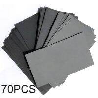 70pcs Wet Dry Sandpaper 600/800/1000/1200/1500/2000/2500Grit Abrasive Paper For Automotive Sanding Wood Furniture Finishing