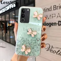 เคสมือถือสำหรับ VIVOV29E V29 Pro โปรฝาหลังประกายดาวดวงจันทร์ซิลิโคนนิ่มใสรูปผีเสื้อกันการตกสำหรับ VIVO V29 Pro V29E เคสใส่โทรศัพท์