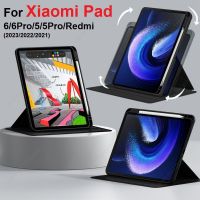 ด้วยที่ใส่ดินสอเคสสำหรับ Xiaomi เคส Mi Pad 6แท็บเล็ตโปร่งใสแผ่นที่ครอบสำหรับ Xiaomi 6Pro 2023เคสตื่นอัตโนมัติ