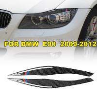 1 Pair Headlight Eyebrow Decoration Stickers For BMW 3 Series E90 2009-2012