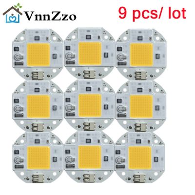 ชิป LED COB 9ชิ้น/ล็อต100W 70W 50W 220V 110V LED COB Chip เชื่อมไดโอดฟรีสำหรับไม่มีโปรแกรมควบคุมที่จำเป็นสมาร์ทไอซีแถบไฟ LED 7นิ้ว