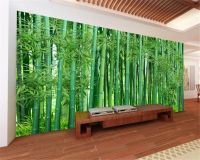 ✻ Custom wallpaper mural green bamboo landscape living room bedroom sofa TV background walls home decoration photo 3d Waterproof