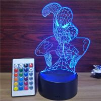 Romantic Love 3D Acrylic Led Lamp for HomeTable Lamp Birthday Party Decor Remote Control 16 Colors Lamp Childrens Night Light