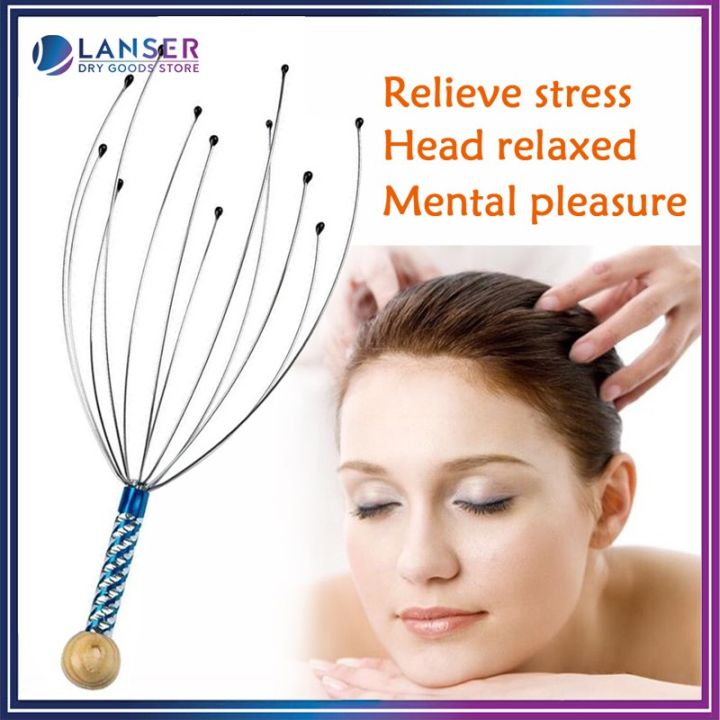 Head Scalp Neck Massager Stress Release Relax Massage Claw Stainless