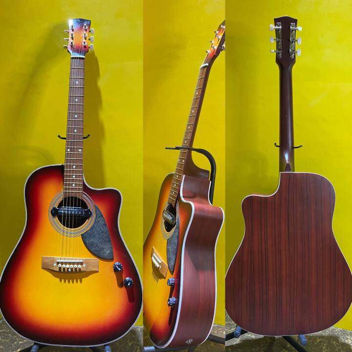 Acoustic/Electric Senior Guitar Builtin Tuner Pickup 41' (Sunburst) Lazada PH