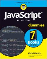 หนังสืออังกฤษใหม่ JavaScript All-in-One for Dummies [Paperback]