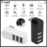 AIMEE สากล ความเร็วสูง การถ่ายโอนข้อมูล กล่องแยก USB Expander ฮับ USB 3.0 อะแดปเตอร์ 3 พอร์ต