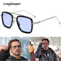 luxury Fashion Tony Stark Style for women Sunglasses Men Square Brand Design Sun Glasses Oculos Retro male iron Man oculos de