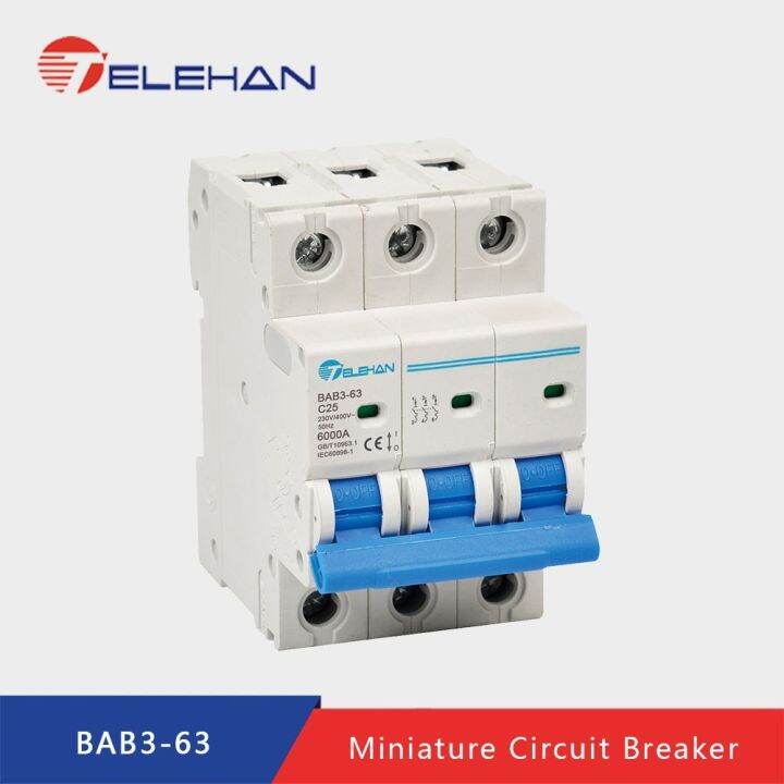 โทรศัพท์6ka-mcb-mcb-interruptor-design-6000a-6-10-16-25-32-40-63a-miniature-circuit-breaker-6ka-breaker-อัตโนมัติ