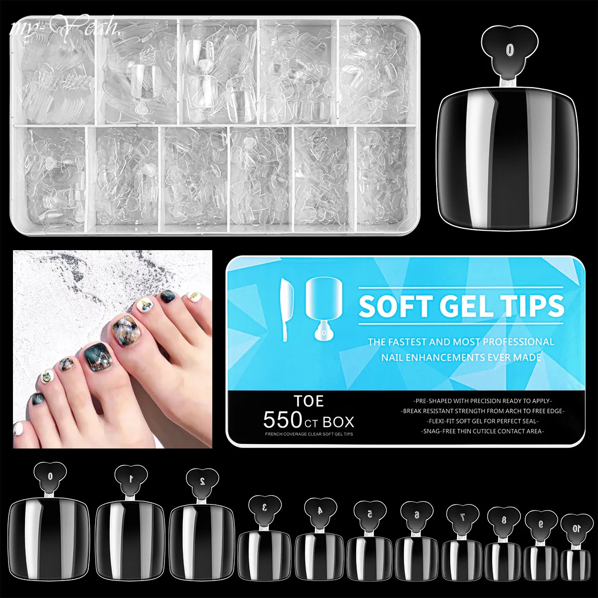 Myyeah 550Pcs/Box Artificial Nail False Toe Nails Clear Full Cover Fake Tips Square Foot Toenails Salon Home DIY Extension Manicure Pedicure Design Tools Mouse Handle Transparency | Lazada Myyeah 550Pcs/Box Artificial Nail False Toe Nails Clear Full Cover Fake Tips Square Foot Toenails Salon Home DIY Extension Manicure Pedicure Design Tools Mouse Handle Transparency | Lazada