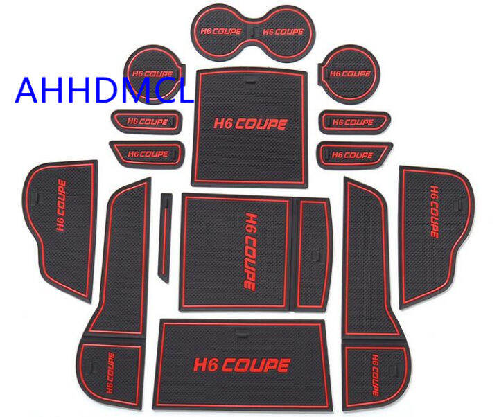 รถ-anti-dirty-pad-ประตู-groove-gate-slot-ถ้วย-armrest-storage-pad-mat-สำหรับ-haval-h6-coupe-2019-2020