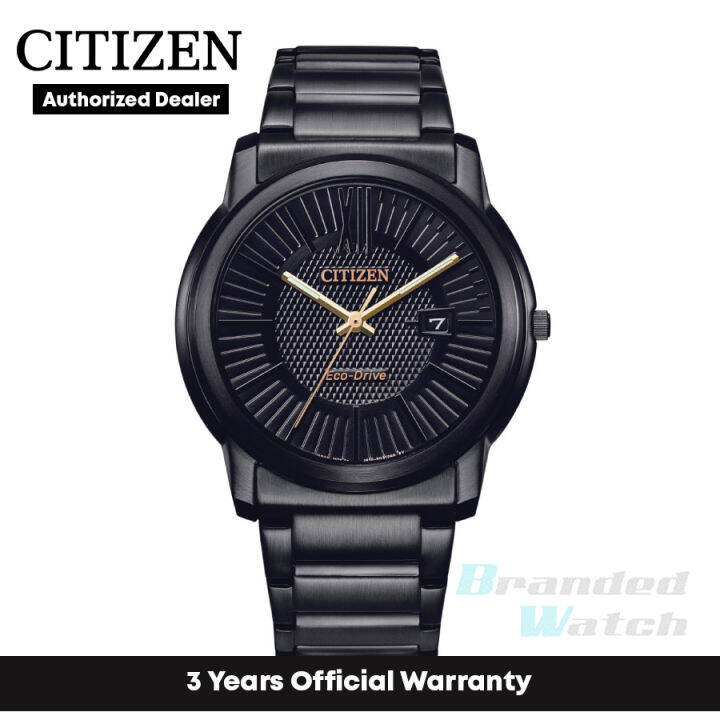 [Official Warranty] Citizen AW121783E Men's EcoDrive Black Dial