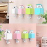 Cartoon Cat Strong Viscose Cute No Punching Seamless Sticky Hook Hanger