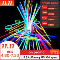 【CW】 Party Fluorescence Light Glow Sticks Bracelets Necklaces Neon For Wedding Party Glow Sticks Bright Colorful Glow Stick