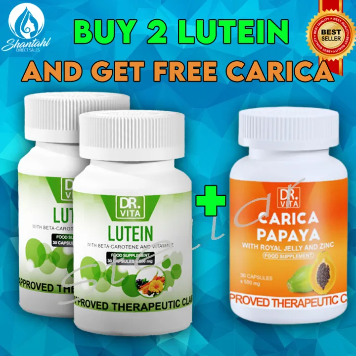 Free carica papaya 2 bottles dr vita lutein improve blurry vision