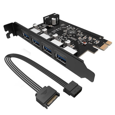 ORICO 4 Port USB3.0 PCI-E Expansion Card (PVU3-4P-V1) สินค้ารับประกันศูนย์ไทย 2ปีเก็บกล่อง